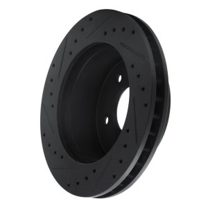 Chevrolet ASTRO Brake Rotor (1) - Front Right - R1 Concepts - Drilled & Slotted - Black - `90-`02